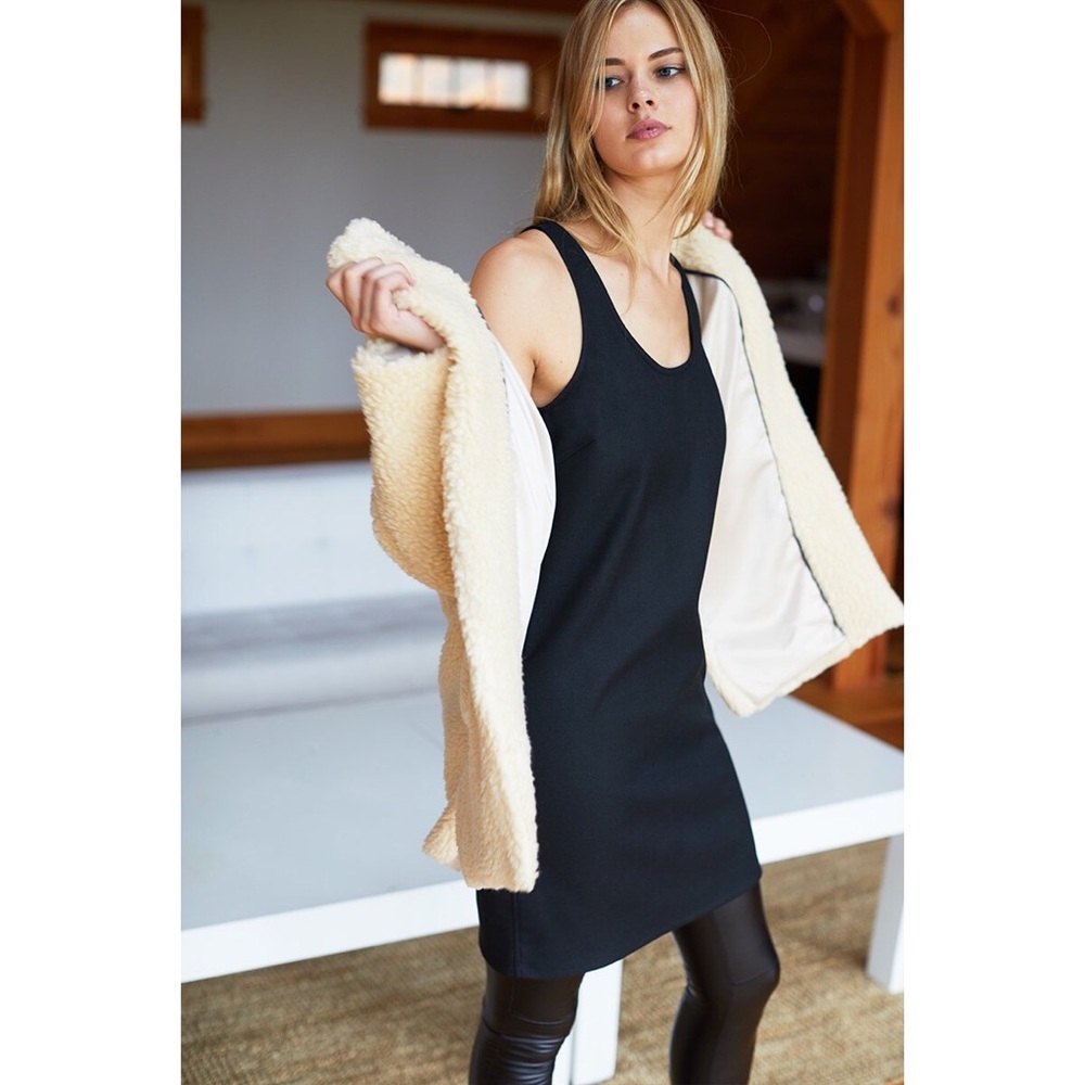 NWT Emerson Fry Layering Dress Black Ponte 00